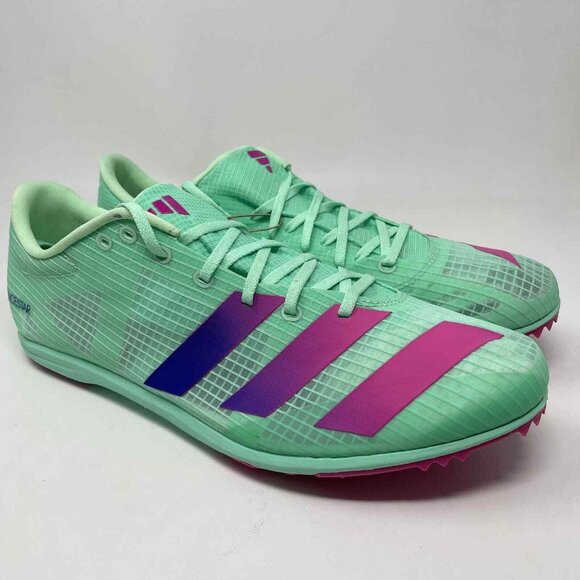 adidas Other - Adidas Adizero Distancestar Track Shoes Mens 11.5 GV9078 Mint Green Pink NEW